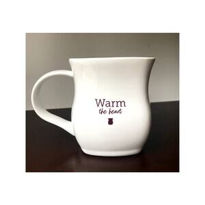 Scentsy Classic Curve Mug Warm The Heart Inspire White Purple